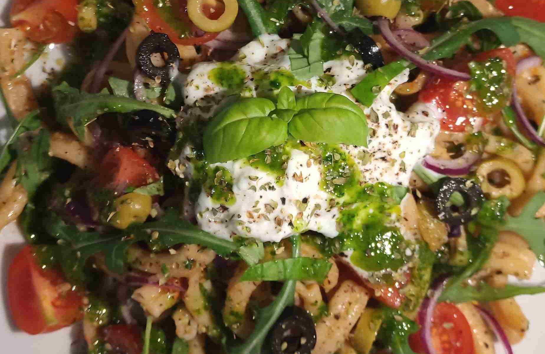 Pasta Stracciatella e Pesto di Rucola - Hausgemachte Pasta mit Stracciatella und Rucolapesto