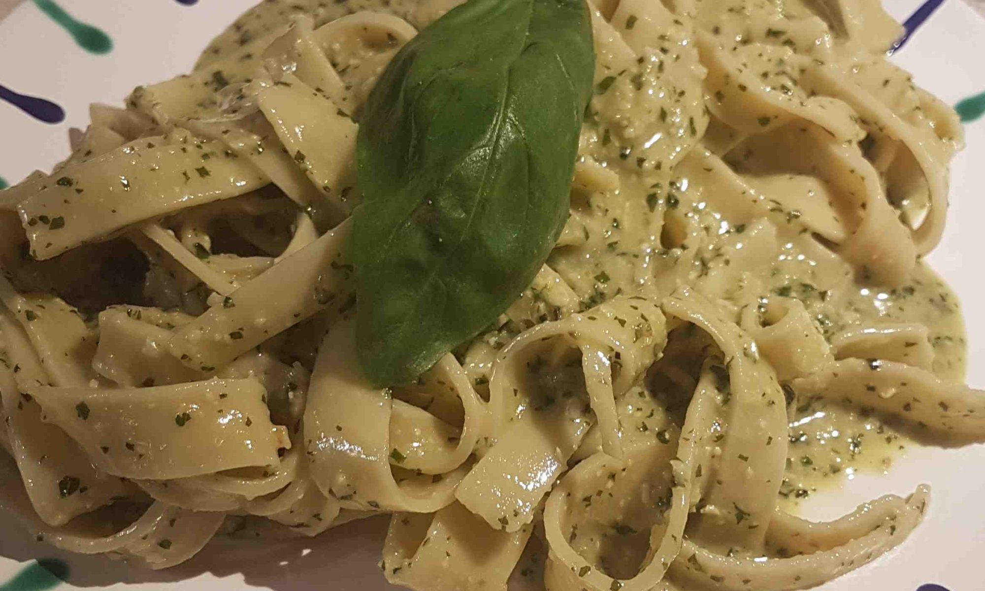 Tagliatelle al Pesto - Tagliatelle mit Pesto