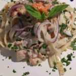 Tagliatelle al Salmone - Tagliatelle mit Lachs