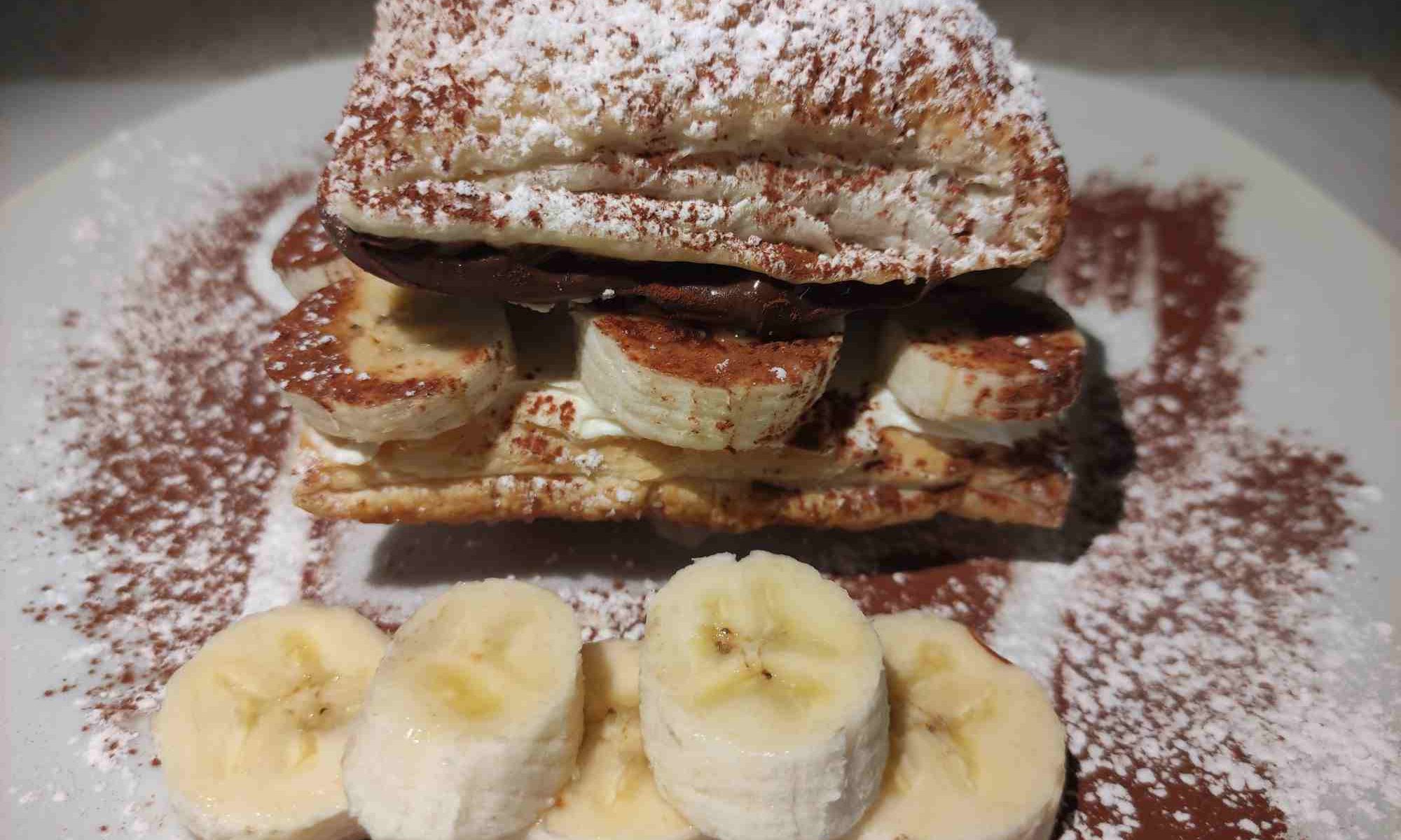 Millefoglie con Nutella e Banane - Nutella-Banane Millefoglie