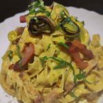 Tagliatelle Speck e Curcuma - Tagliatelle Speck und Kurkuma