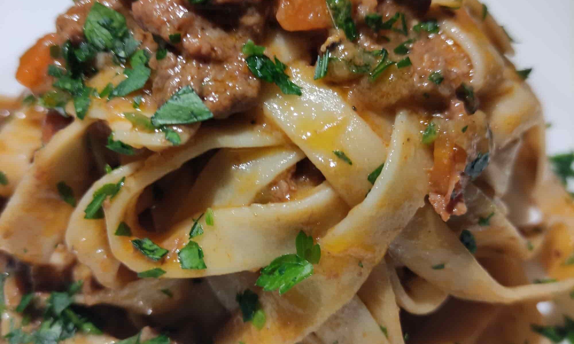 Tagliatelle al Ragu´di Cinghiale - Wildschweinragout