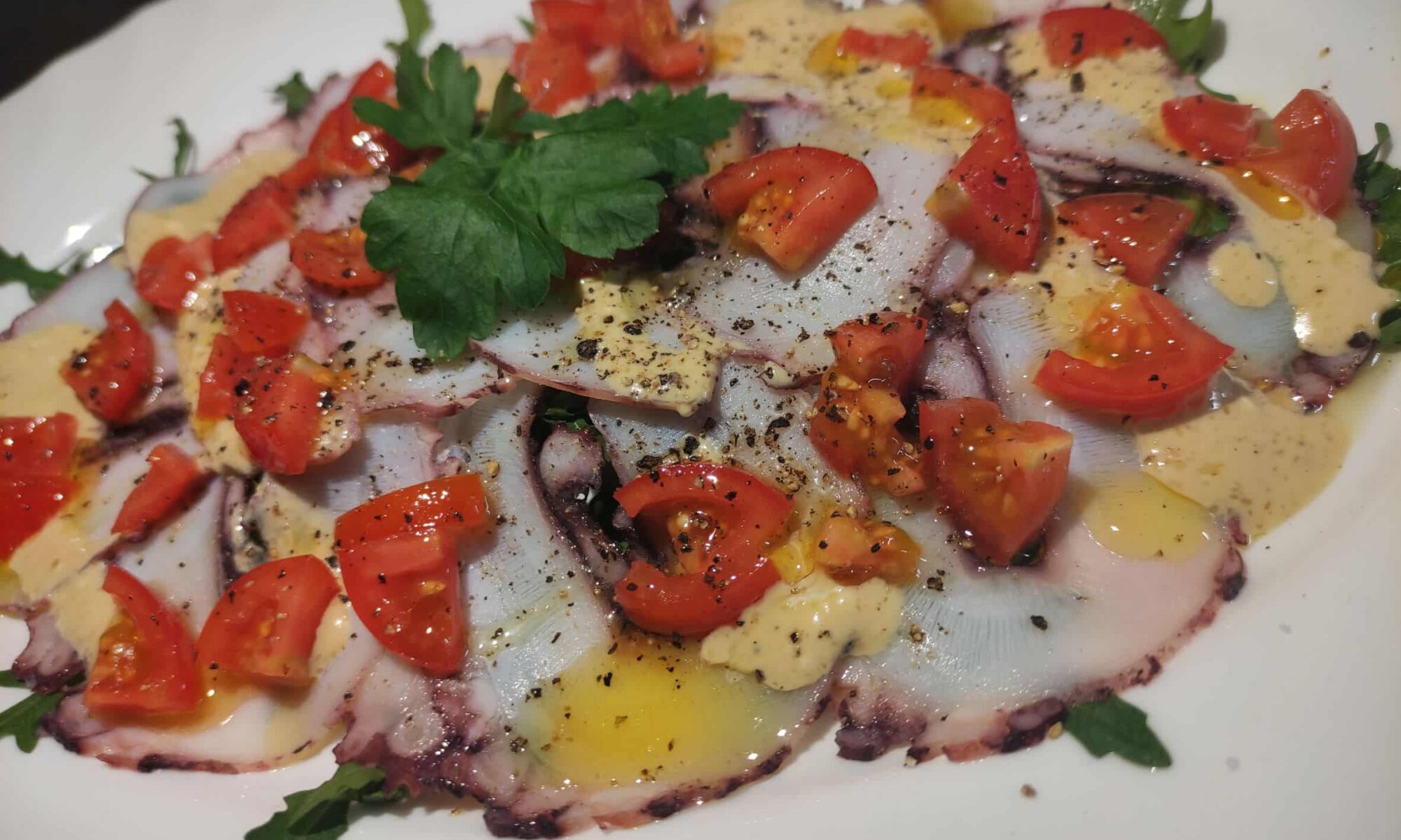 Carpaccio di Piovra - Oktopus Carpaccio